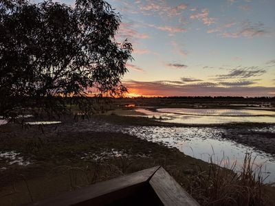 Fivebough Wetlands Shelter.