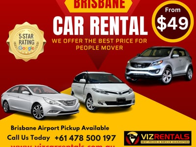 Viz Car Rentals Affordable & Reliable | Best Car Rentals in Brisbane | Van Rentals in Brisbane