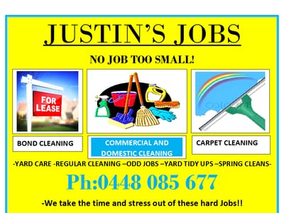 Justin's Jobs Cleaning Dubbo