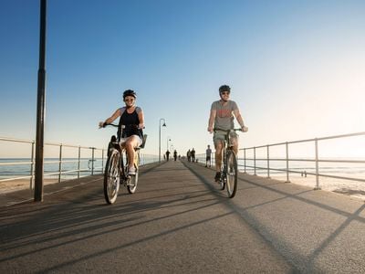 Spinway Adelaide Bicycle Hire - Located at beach entrance of Glenelg Stamford Hotel